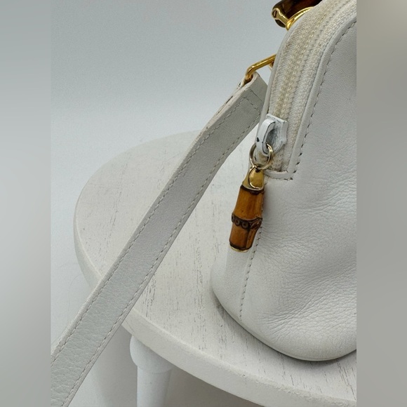 GUCCI Bamboo Mini Leather 2-Way Handbag with Full Inclusion and COA - Picture 5 of 17